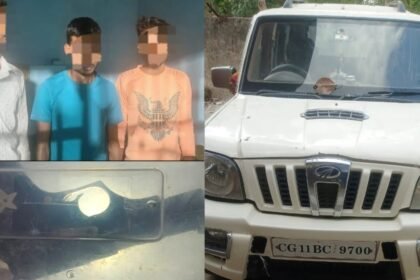 20230419 151523 1 डूमरिया बालिका कन्या उच्च बिद्यालय  के समीप से झारखंड के तीन अपराधियों को हथियार के साथ पुलिस ने किया गिरफ्तार