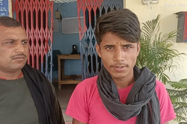 IMG 20230410 WA0015 अवैध बालू लदा ट्रैक्टर ले जाने व पुलिस को धक्का मारने के मामले में एक आरोपी को गिरफ्तार कर भेजा जेल