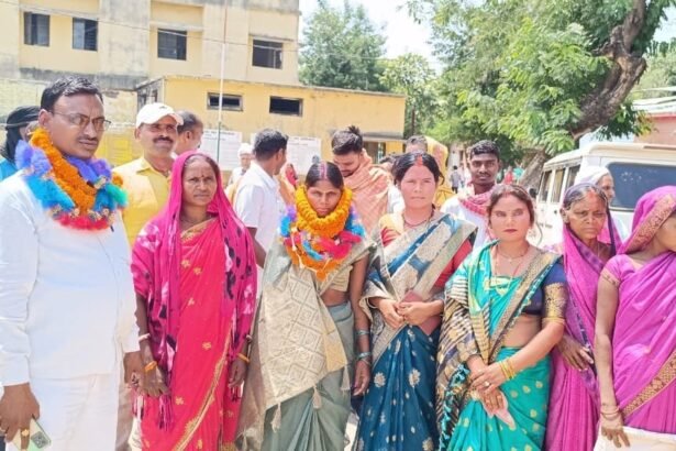 IMG 20230508 WA0001 भलुआ पंचायत से पंचायत समिति सदस्य पद के लिए दो प्रत्याशियों ने किया नामांकन