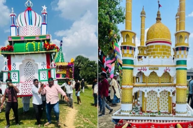 20230729 215509 कोंच प्रखंड क्षेत्र के कई गांवों में मुहर्रम का निकला जुलूस, गूंजा या अली या हुसैन के नारे