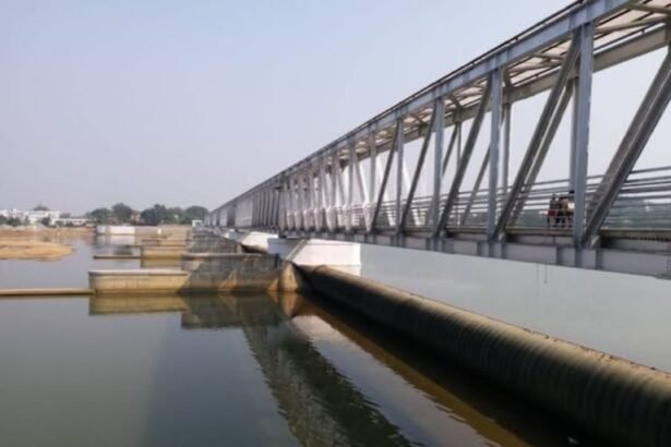 20240803 2104202501596677044381363 गयाजी रबर डैम पर से युवती ने फल्गु नदी में लगाई छलांग, बचाने के लिए कूद पड़े तीन युवक