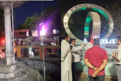 20241105 0642155296436097533737451 गया शहर के चौक-चौराहों के सौंदर्यीकरण कार्य की रफ्तार और गुणवत्ता पर सवाल, नगर आयुक्त ने निरीक्षण में दी सुधार की हिदायतें