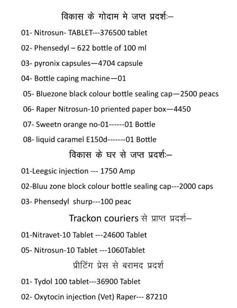 image editor output image 24476142 17797266965834638266524770854142 गया में नकली और नशीली दवाओं के बड़े कारोबार का खुलासा, पूर्व सांसद के आवासीय परिसर में छापेमारी से लोग हतप्रभ, देखें दवाओं की सूची