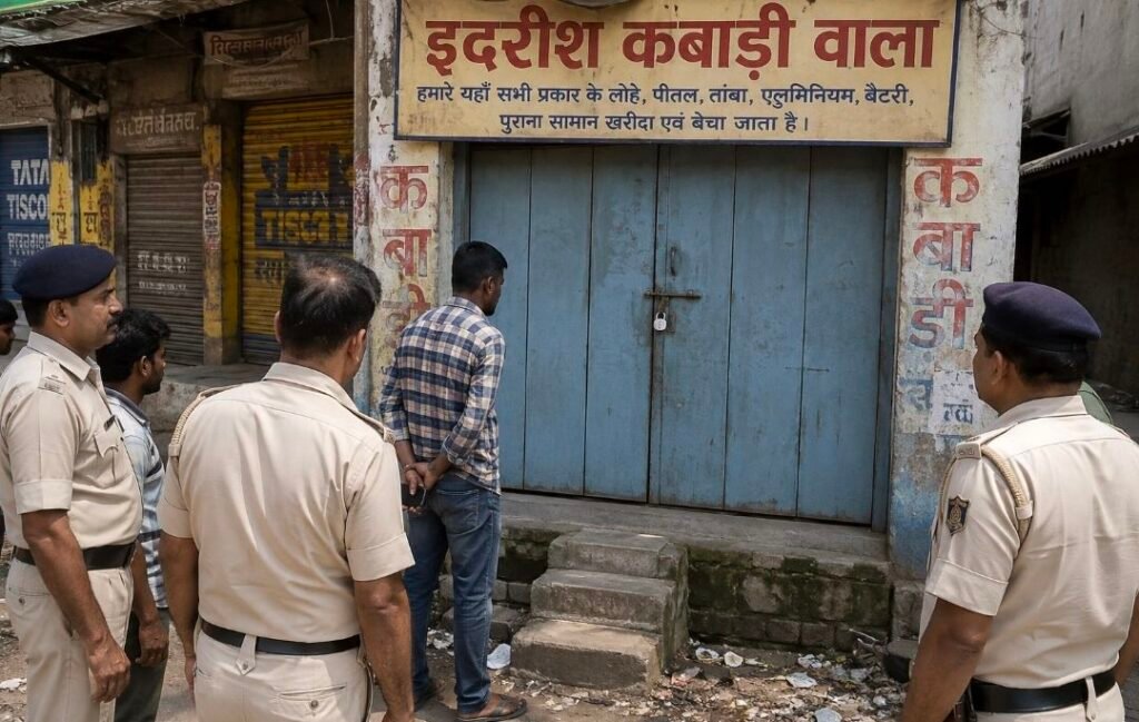 रामशिला मोहल्ला स्थित कबाड़ी की दुकान की जांच करने पहुंची पुलिस, दुकान में लगा मिला ताला 1 image editor output image 307441100 17863683438842387848409982784198 रामशिला मोहल्ला स्थित कबाड़ी की दुकान की जांच करने पहुंची पुलिस, दुकान में लगा मिला ताला